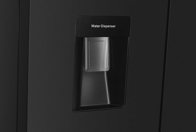 Wiggo WR-MD18(DX) - Amerikaanse Koelkast - No Frost - Water Dispenser - Met Display - Super Freeze - 419 Liter - 5 jaar garantie - Zwart