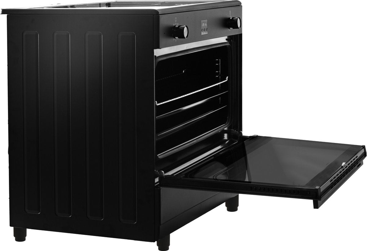 Everglades EVCK9225 – Vrijstaand Inductiefornuis – 90 cm – 5 Kookzones – 96 L Oven – Turbo Hete Lucht – 5 Jaar Garantie