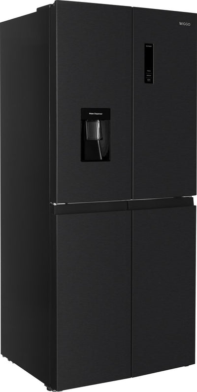 Wiggo WR-MD18(DX) - Amerikaanse Koelkast - No Frost - Water Dispenser - Met Display - Super Freeze - 419 Liter - 5 jaar garantie - Zwart