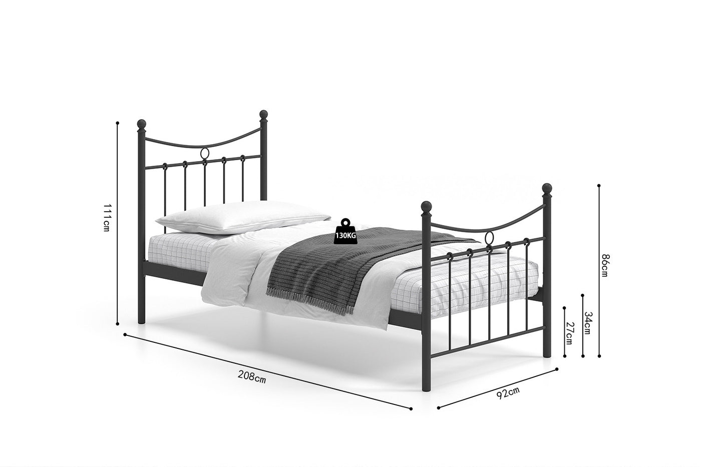 Metallic Haven bed