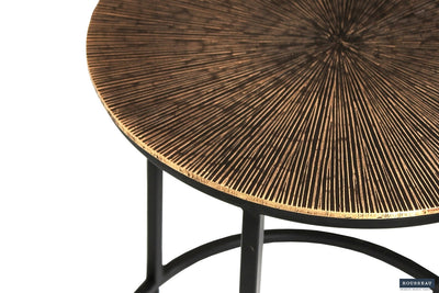 Salontafel 'Alicia' – Set van 3 – Zon Goud