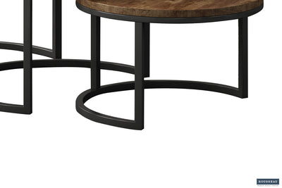 Salontafel ‘Arnod’ – Set van 3 – Mango Hout