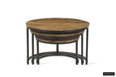 Salontafel ‘Arnod’ – Set van 3 – Mango Hout