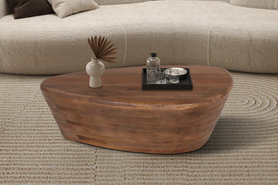Salontafel 'Evan' – 107 x 78 cm – Mango Hout Lichtbruin