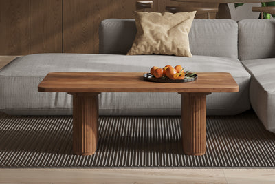 Salontafel 'Jean' – 120 cm – Massief Mango Hout Lichtbruin