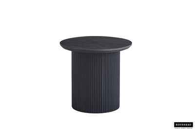 Table basse 'Lagos' – 50 cm – Ronde – Marron foncé