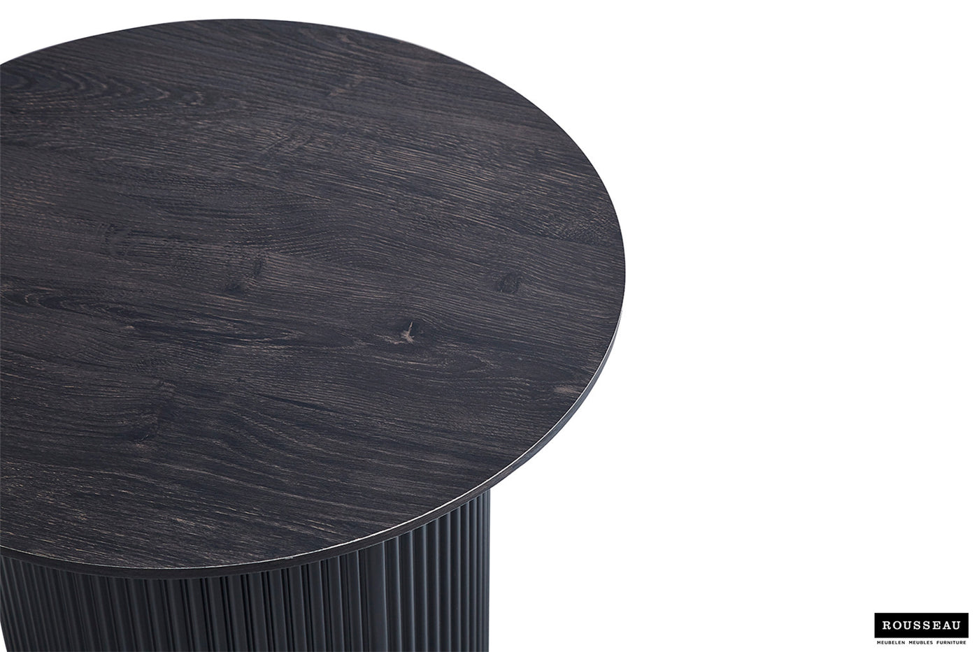 Table basse 'Lagos' – 50 cm – Ronde – Marron foncé