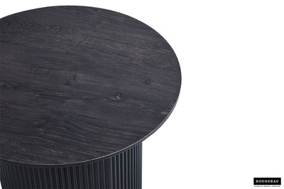 Table basse 'Lagos' – 50 cm – Ronde – Marron foncé