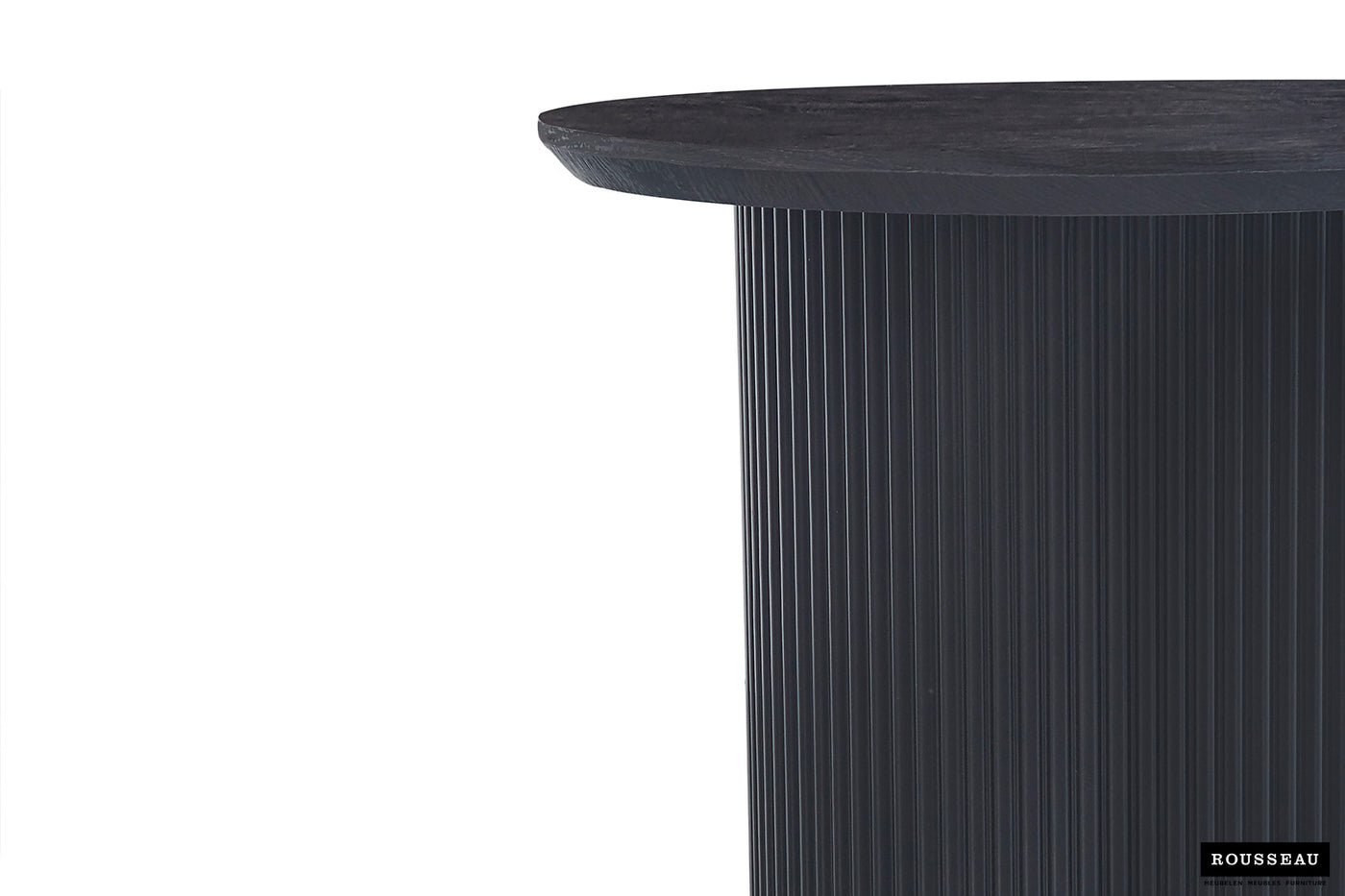 Table basse 'Lagos' – 50 cm – Ronde – Marron foncé