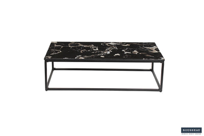 Salontafel 'Livorno' – Composiet Marmer Zwart – 120 x 60 cm
