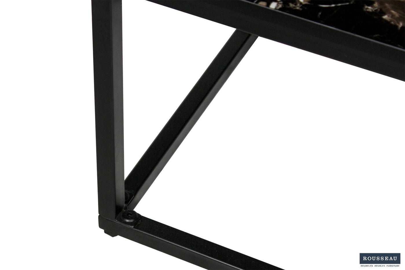 Salontafel 'Livorno' – Composiet Marmer Zwart – 120 x 60 cm