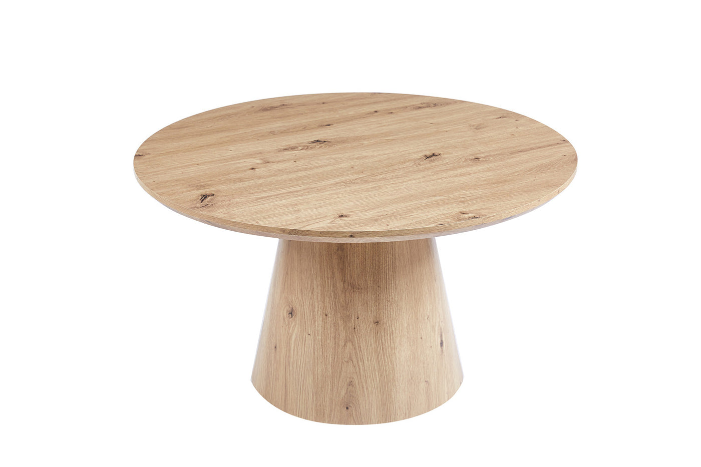 Table basse 'Lukas' – Ø 80 cm – Chêne ancien