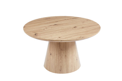 Table basse 'Lukas' – Ø 80 cm – Chêne ancien