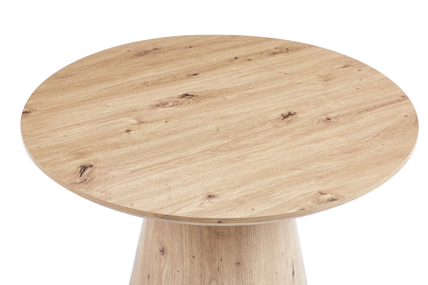 Table basse 'Lukas' – Ø 80 cm – Chêne ancien
