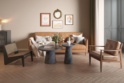 Salontafel 'Manus' – Ø 80 cm – Donkergrijs Decor