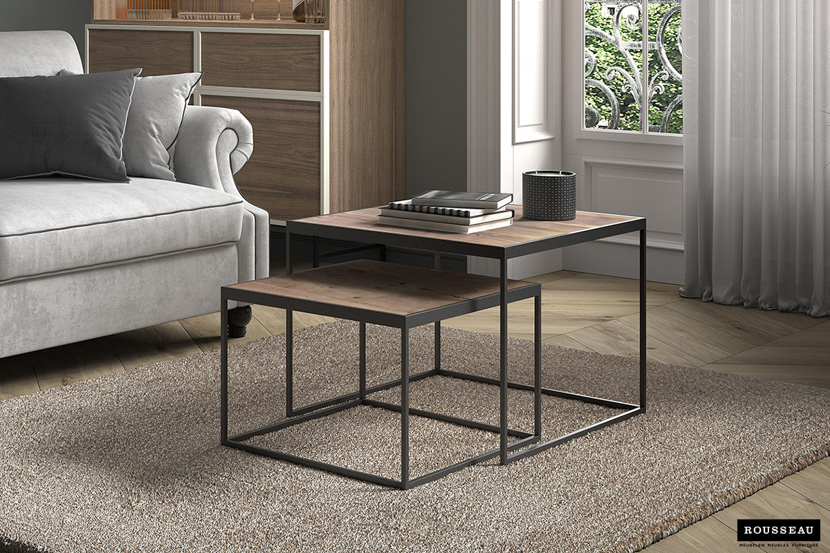 Salontafel 'Quinn' – Set van 2 – Mango Hout