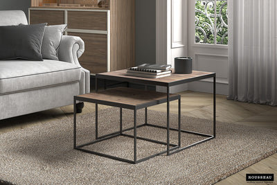 Salontafel 'Quinn' – Set van 2 – Mango Hout