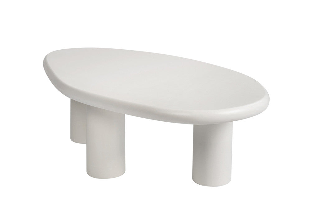 Salontafel 'Tavira' 120 cm Cement Wit