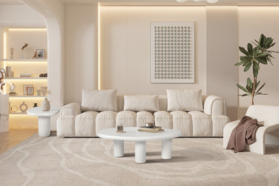 Salontafel 'Tavira' 120 cm Cement Wit