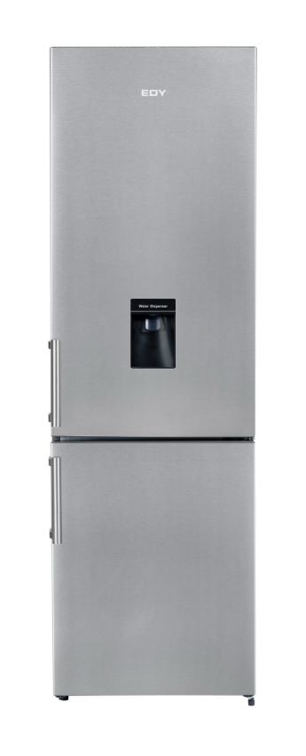 EDY EDHC8088 – Koel-vriescombinatie – RVS – 198L Koelruimte – 71L Vriesruimte – Waterdispenser – Energieklasse E – 180 cm – 5 jaar garantie