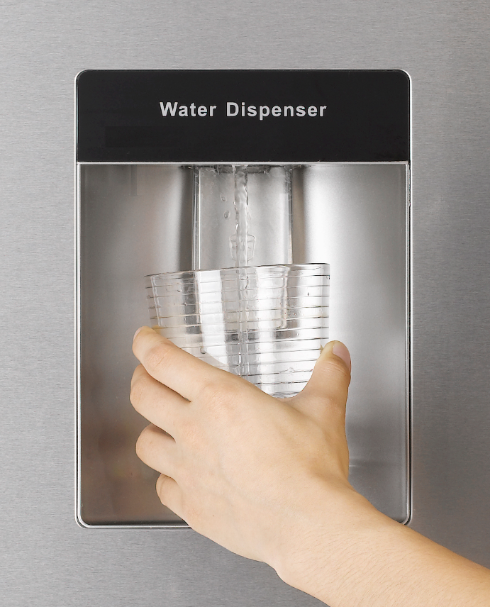EDY EDHC8088 – Koel-vriescombinatie – RVS – 198L Koelruimte – 71L Vriesruimte – Waterdispenser – Energieklasse E – 180 cm – 5 jaar garantie