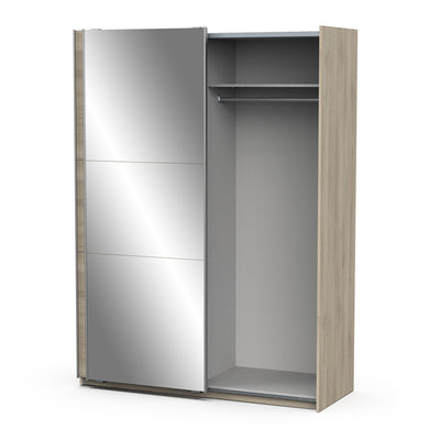 Armoire "GHOST" – Armoire à portes coulissantes avec miroir 150 cm