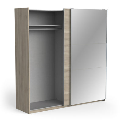 Armoire "OAK" – Armoire à portes coulissantes avec miroir 195 cm