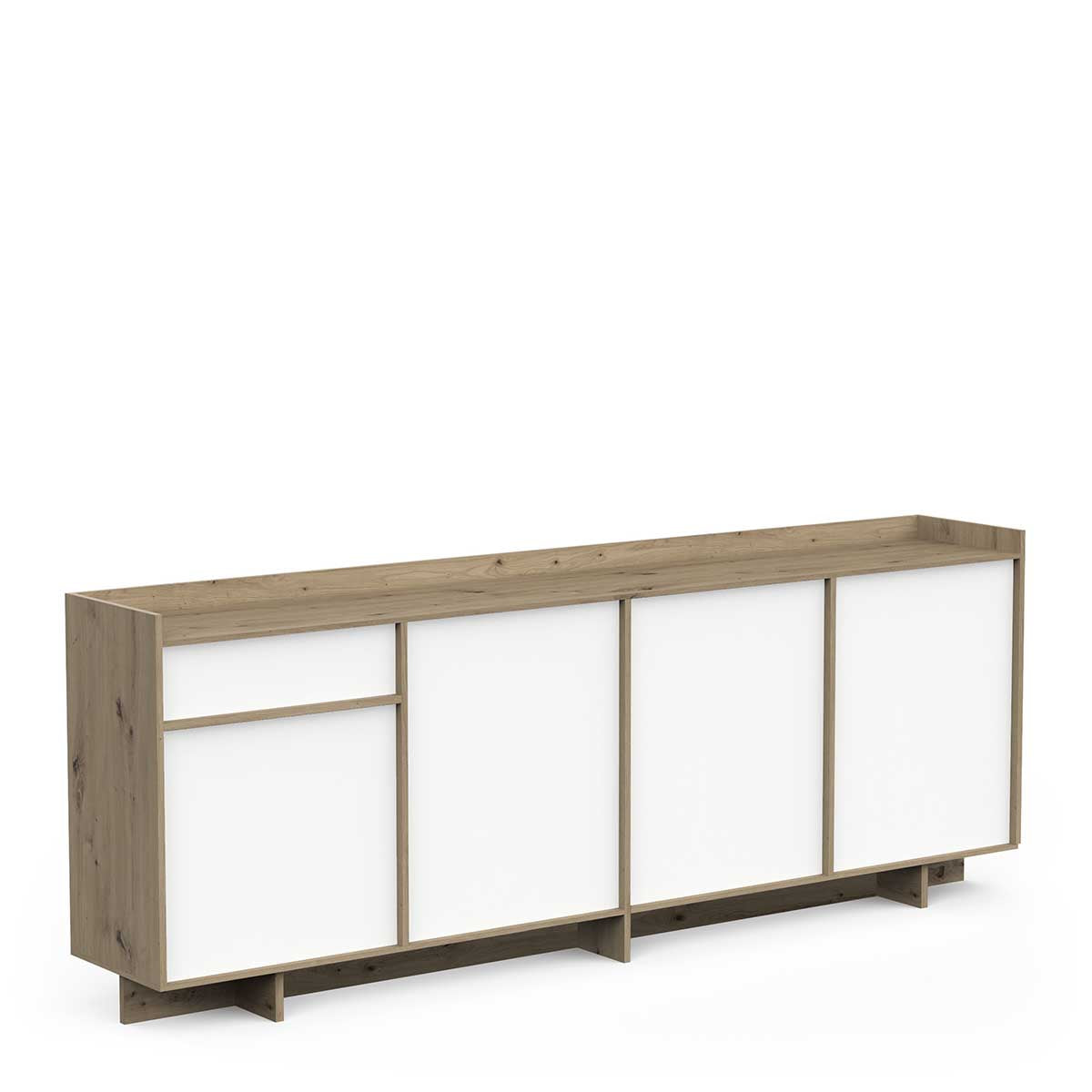 Dressoir ‘Lead I’ – 210 cm – Artisan Eik & Wit